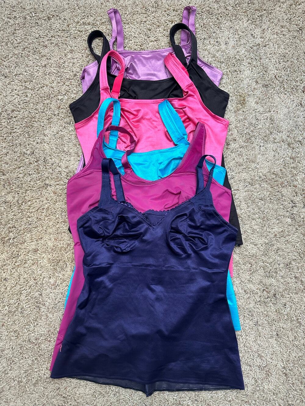 Ruby Ribbon Lot of 6 Assorted Color Cami size 34